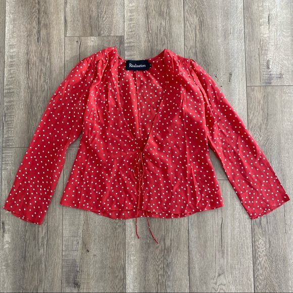 Realisation Par Bianca Star Tie Silk Top - Picture 12 of 16